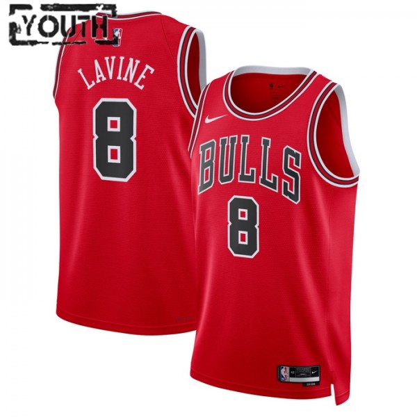 Chicago Bulls Trikot Zach Lavine 8 Nike 2022-23 Icon Edition Rot Swingman - Kinder